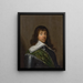 Portrait of a gentleman (Case Conflict) - Cornelis Jonson van Ceulen — framed artwork on a wall