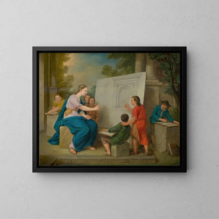 Instruction en perspective - Cornelis Joseph d'Heur — framed artwork on a wall