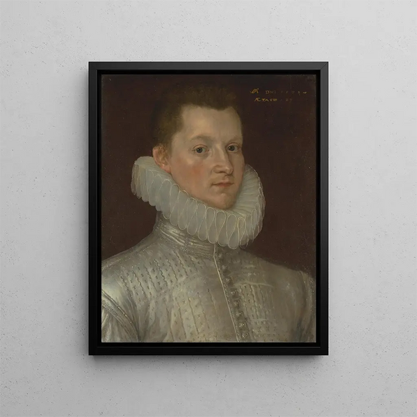 John Smythe d'Ostenhanger now Westenhanger Kent - Cornelis Ketel — framed artwork on a wall