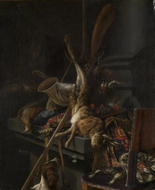 Hunting Still Life with Dead Hare - Cornelis Lelienbergh — artwork view