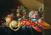 Still life with fruits and boiled lobster - Cornelis Mahu — artwork view