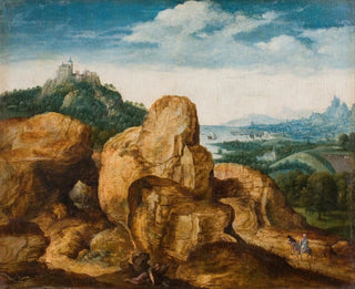 Landscape with the Flight into Egypt - Cornelis Massijs — artwork view