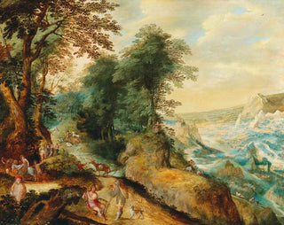 Moses on Mount Nebo - Cornelis Molenaer — artwork view