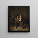 Young couple in a tavern - Cornelis Pietersz Bega — framed artwork on a wall