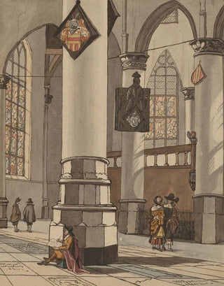 Interior of the church - Cornelis Ploos van Amstel — artwork view