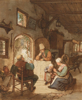 The newspaper reader - Cornelis Ploos van Amstel — artwork view