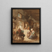 The newspaper reader - Cornelis Ploos van Amstel — framed artwork on a wall