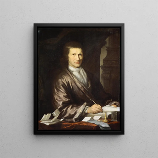 Portrait of a Man - Cornelis Pronk — framed artwork on a wall