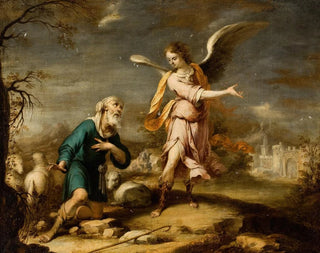 Shepherds and Archangel in a Vast Landscape - Cornelis Schut III — artwork view