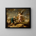Shepherds and Archangel in a Vast Landscape - Cornelis Schut III — framed artwork on a wall