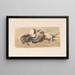 Still life with four ducks - Cornelis Springer — framed artwork on a wall