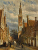 The Bell Tower in Edam - Cornelis Springer — artwork view