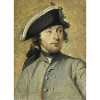 Portrait of Ludolf Backhuysen II, painter and dragon, grandson of the marine painter Ludolf Backhuysen I - Cornelis Troost