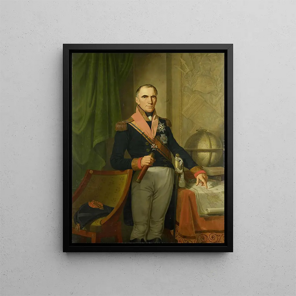 Jonkheer Theodorus Frederik van Capellen 1762-1824 Vice-admiral - Cornelis Van Cuylenburgh II — framed artwork on a wall