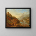 Rhine Landscape Idealized - Cornelis Verdonck — framed artwork on a wall