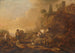 Landscape painting with shepherds and their herds - Cornelis de Bie — artwork view