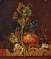 Nature morte with a coloquinte, a lemon, and a carafe Faon-De-Venise - Cornelis de Cocq — artwork view