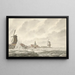 View of the Ice Breakup on and against the parapet behind the Runmolen in Gorinchem on February 20, 1799 - Cornelis de Jonker — framed artwork on a wall