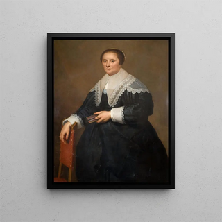 Portrait of a Woman - Cornelis de Vos — framed artwork on a wall