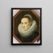 Portrait of Margarita de Vos - Cornelis de Vos — framed artwork on a wall