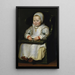 Portrait of Susanne de Vos, third daughter of the painter - Cornelis de Vos — framed artwork on a wall