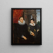 Portrait of a Father with His Son - Cornelis de Vos — framed artwork on a wall