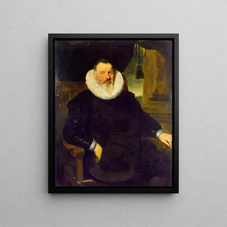 Portrait of a Man - Cornelis de Vos — framed artwork on a wall