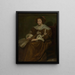 Portrait of a Young Woman - Cornelis de Vos — framed artwork on a wall