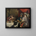 The Card Game - Cornelis de Vos — framed artwork on a wall