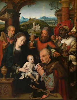 L'Adoration des Mages - Cornelis van Cleve — artwork view