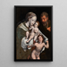 La Sainte Famille avec l'Enfant Saint Jean - Cornelis van Cleve — framed artwork on a wall