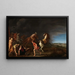 The Conversion of Paul - Cornelis van Poelenburg — framed artwork on a wall