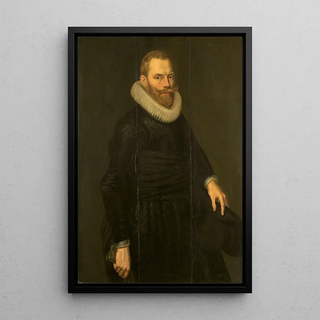 Reproduction of the painting Portrait Painting of Dirck Hasselaer - Cornelis van der Voort
