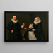 Portrait of a Family - Cornelis van der Voort — framed artwork on a wall