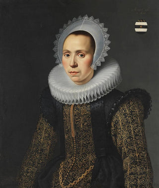 Portrait of a noble lady - Cornelis van der Voort — artwork view