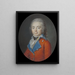 An Unknown Officer - Cornelius Hoeyer — framed artwork on a wall