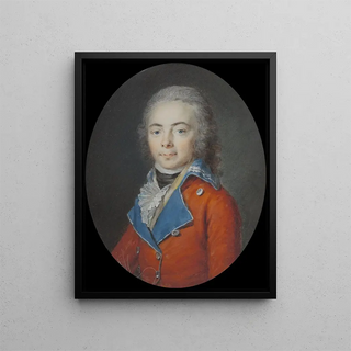 An Unknown Officer - Cornelius Hoeyer — framed artwork on a wall