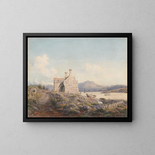 Talsarnau, North Wales - Cornelius Varley — framed artwork on a wall