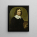 Self-portrait Painting - Cornelius de Beet — framed artwork on a wall
