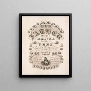 Our Father who art in heaven - Cornyn Davidson — framed artwork on a wall