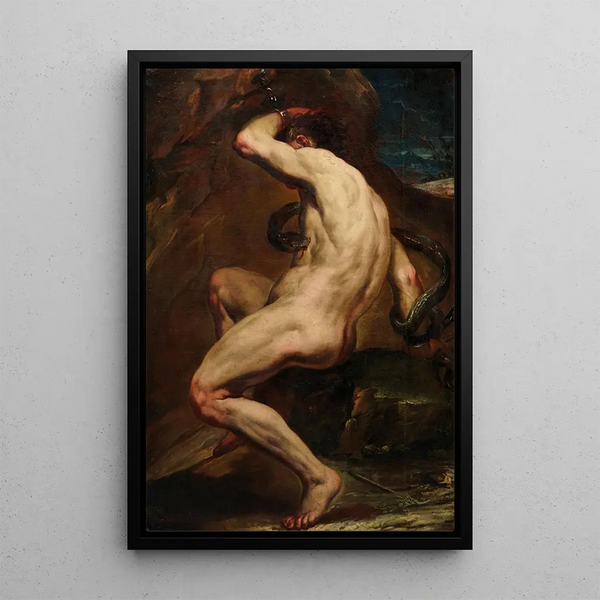 Reproduction of the painting The punishment of Tityos - Corrado Giaquinto