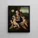La Vierge à l'Enfant avec le petit saint Jean - Correggio — framed artwork on a wall