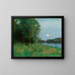 Landscape painting of a French sunrise - Corwin Knapp Linson — framed artwork on a wall