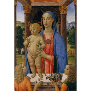 Virgin and Child with angels - Cosimo Rosselli — artwork view