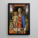 Virgin and Child with angels - Cosimo Rosselli — framed artwork on a wall