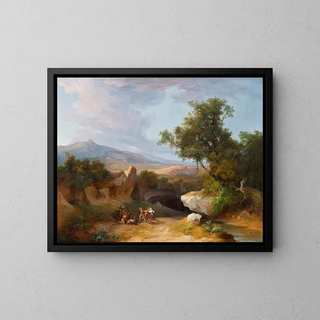 Bandits in Romagna - Costantino Rosa — framed artwork on a wall