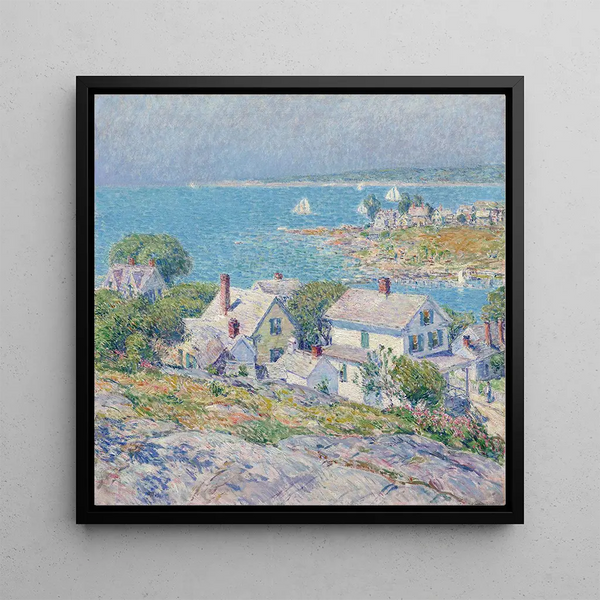 Côtes de la Nouvelle-Angleterre - Childe Hassam — framed artwork on a wall