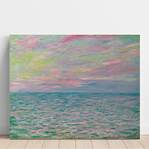 Reproduction of the painting Sunset at Pourville, Full Sea - Claude Monet