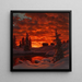 Sunset in the snow - Ivan Fedorovich Choultse — wall display of the artwork