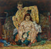 a crouching human couple, The Family - Egon Schiele — artwork view